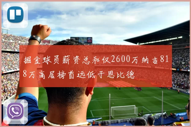 掘金球员薪资总和仅2600万纳吉818万高居榜首远低于恩比德